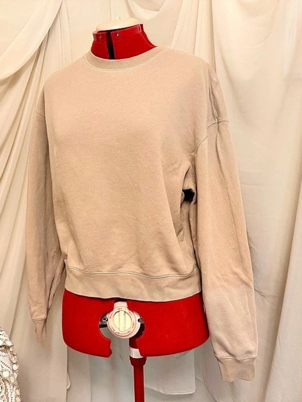 KOTN Beige Crewneck Sweatshirt Size Medium Like New